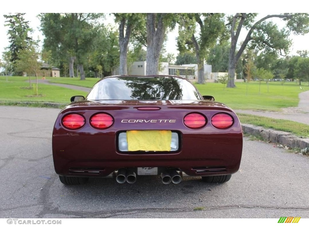 2003 Corvette Coupe - 50th Anniversary Red / Shale photo #8