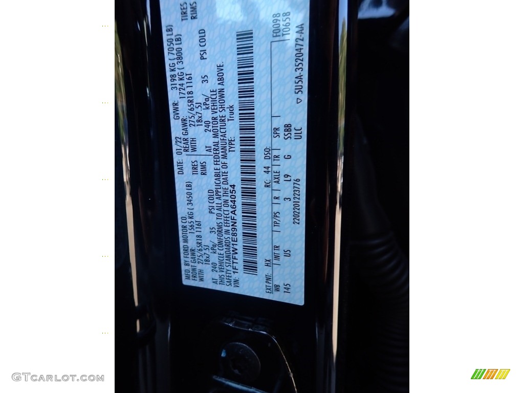 2022 F150 XLT SuperCrew 4x4 - Antimatter Blue Metallic / Medium Dark Slate photo #20