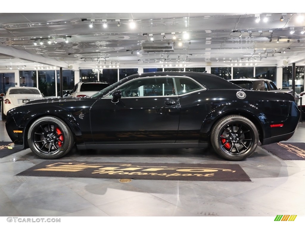 2022 Challenger SRT Hellcat Jailbreak - Pitch Black / Demonic Red/Black photo #14