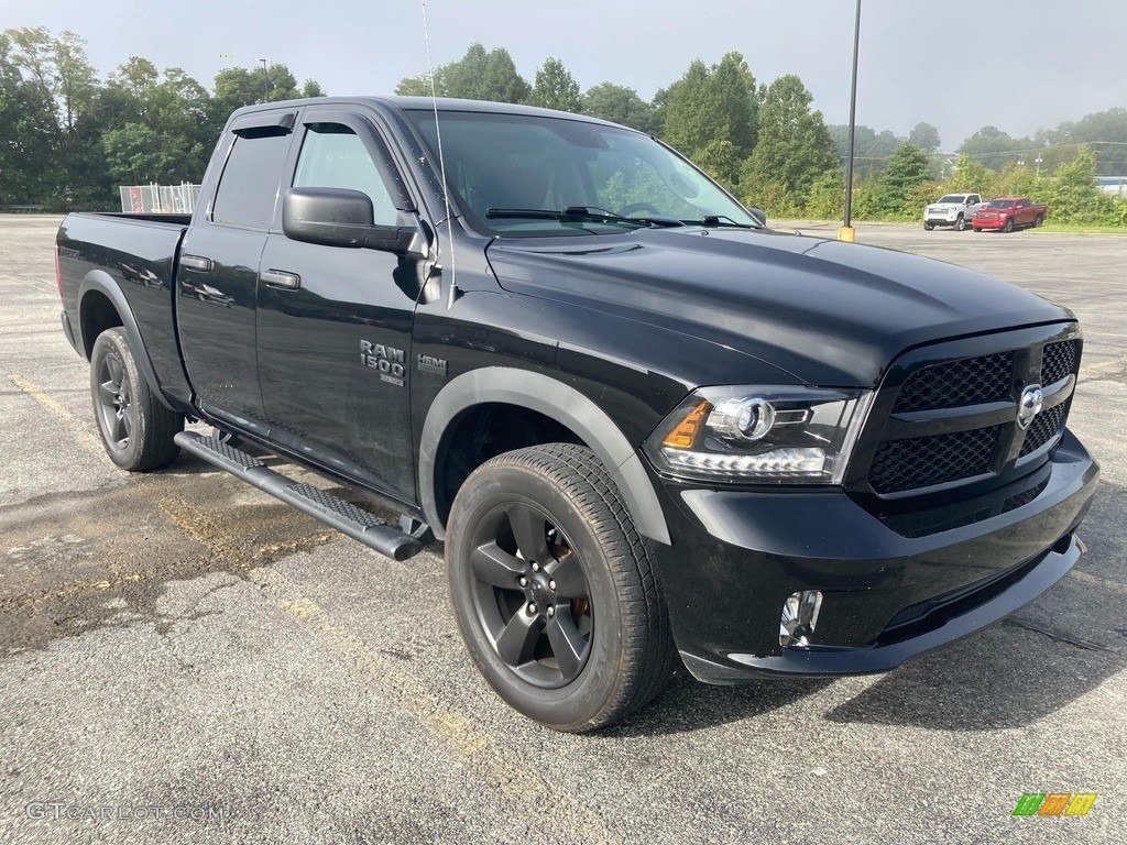 2020 1500 Classic Warlock Quad Cab 4x4 - Diamond Black Crystal Pearl / Black/Diesel Gray photo #1