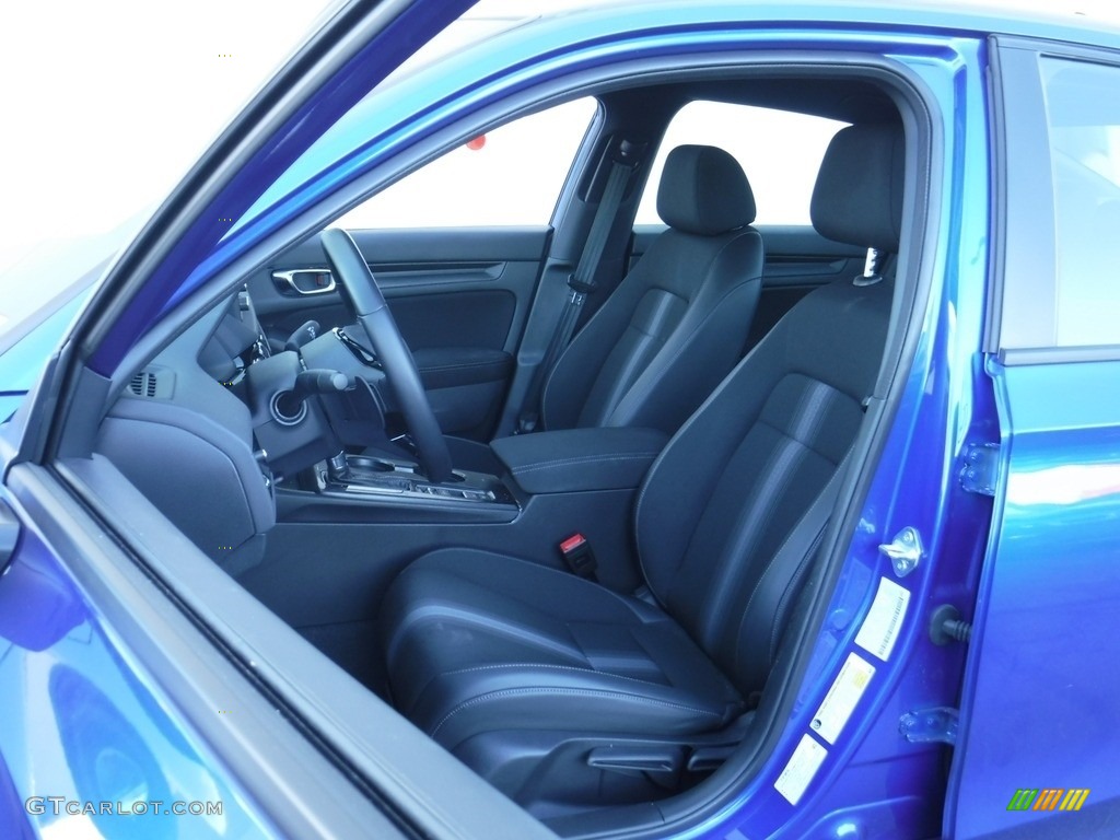 2022 Civic Sport Sedan - Aegean Blue Metallic / Black photo #12