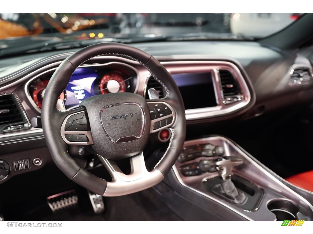 2022 Dodge Challenger SRT Hellcat Jailbreak Demonic Red/Black Steering Wheel Photo #144808270