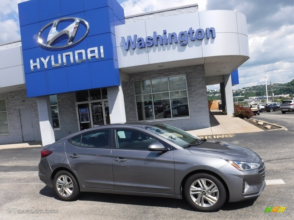 2020 Elantra SEL - Machine Gray / Black photo #2