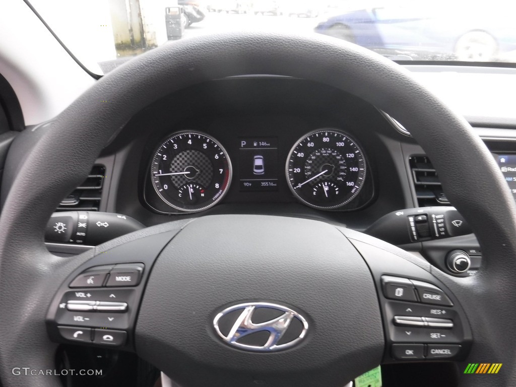 2020 Elantra SEL - Machine Gray / Black photo #19