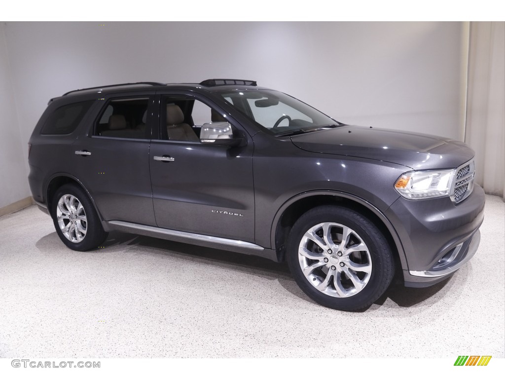 2017 Durango Citadel - Granite Metallic / Black/Light Frost Beige photo #1