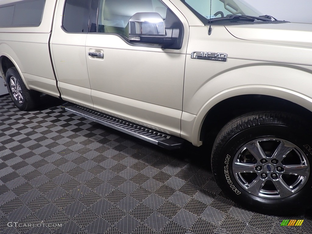 2018 F150 Lariat SuperCab 4x4 - White Gold / Light Camel photo #5
