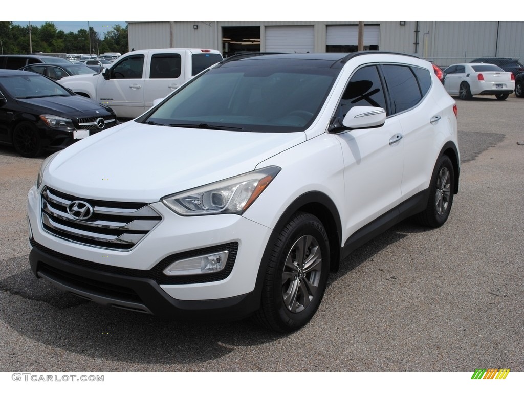 2014 Santa Fe Sport FWD - Frost White Pearl / Gray photo #1