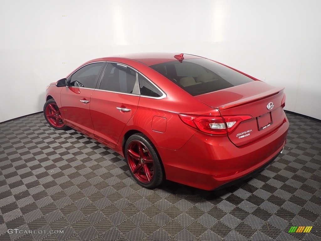 2017 Sonata SE - Scarlet Red / Beige photo #11