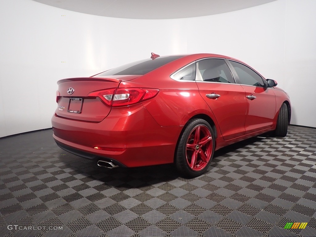 2017 Sonata SE - Scarlet Red / Beige photo #15