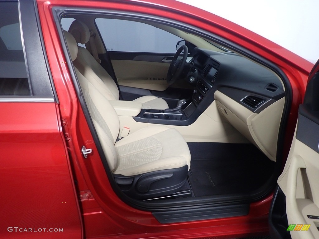 2017 Sonata SE - Scarlet Red / Beige photo #38