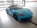 Miami Blue 2018 Porsche 718 Boxster GTS Exterior
