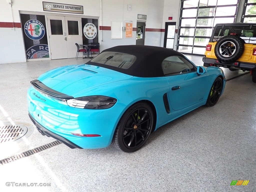 Miami Blue 2018 Porsche 718 Boxster GTS Exterior Photo #144814040