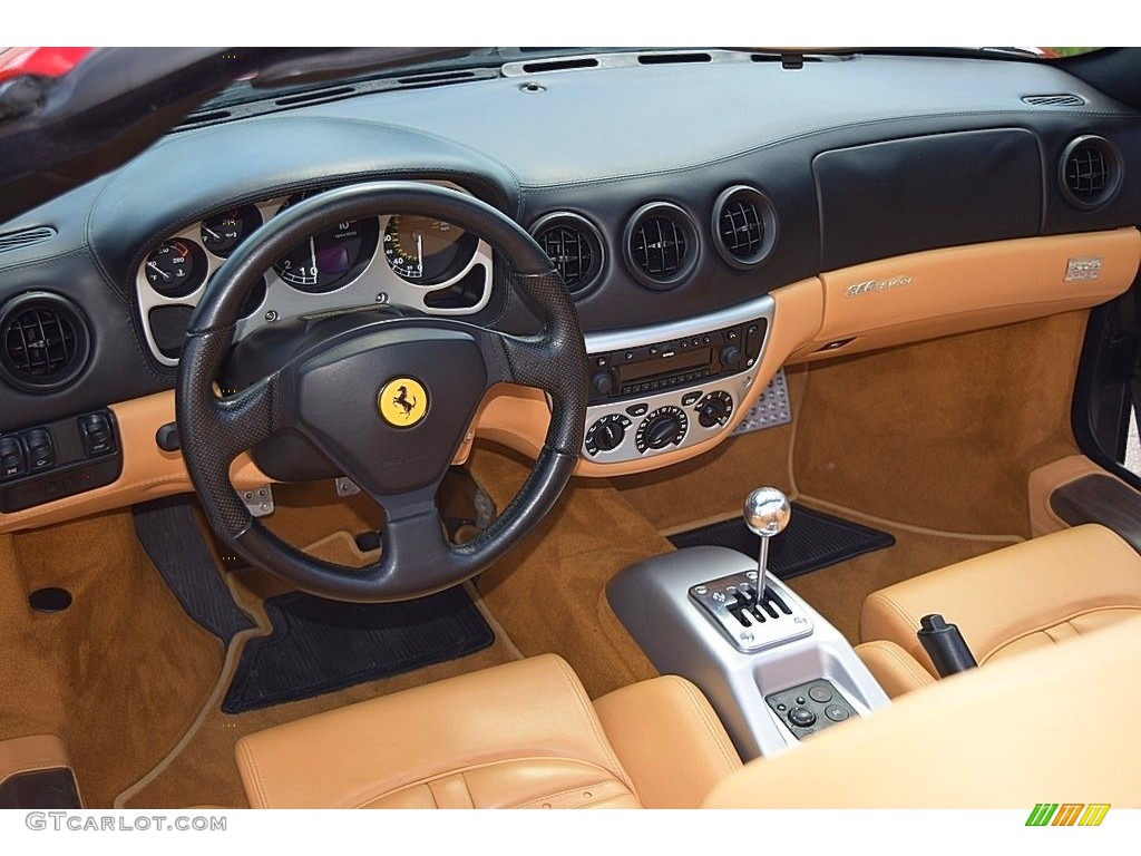 2004 Ferrari 360 Spider Tan Dashboard Photo #144814256