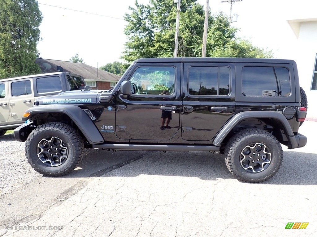 Black 2023 Jeep Wrangler Unlimited Rubicon 4XE Hybrid Exterior Photo #144814577