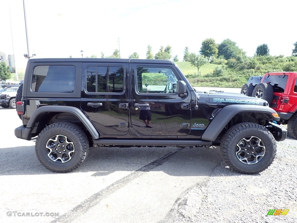 Black 2023 Jeep Wrangler Unlimited Rubicon 4XE Hybrid Exterior Photo #144814673