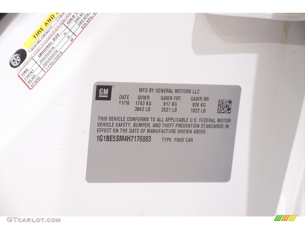 2017 Cruze LT - Summit White / Jet Black photo #21