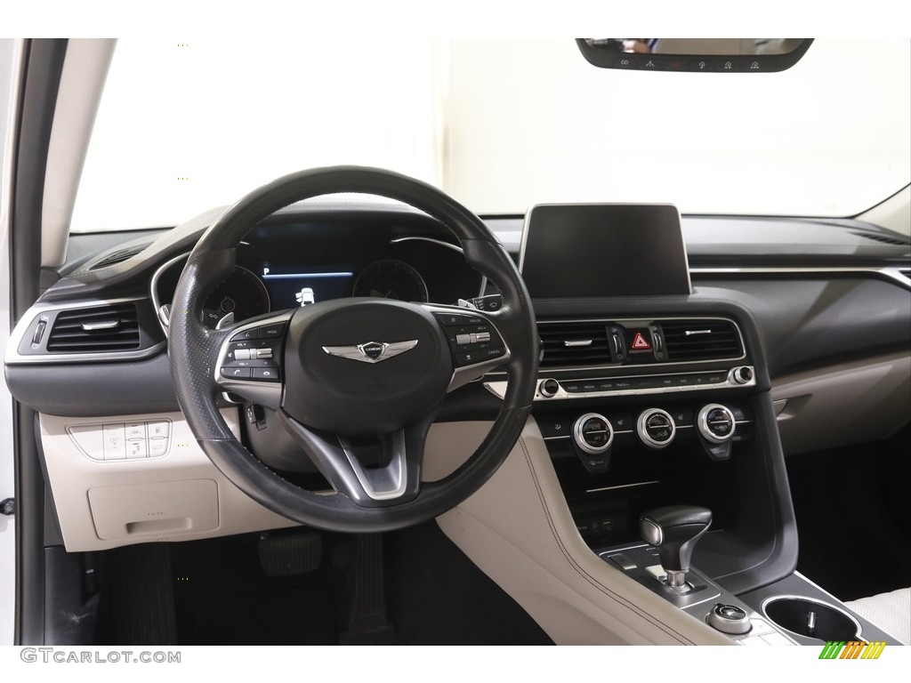 2020 Hyundai Genesis G70 AWD Black/Gray Dashboard Photo #144815066