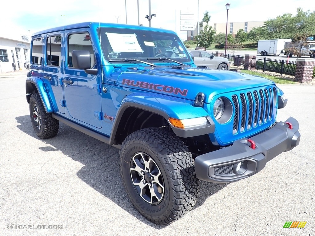 Hydro Blue Pearl 2023 Jeep Wrangler Unlimited Rubicon 4x4 Exterior Photo #144815141