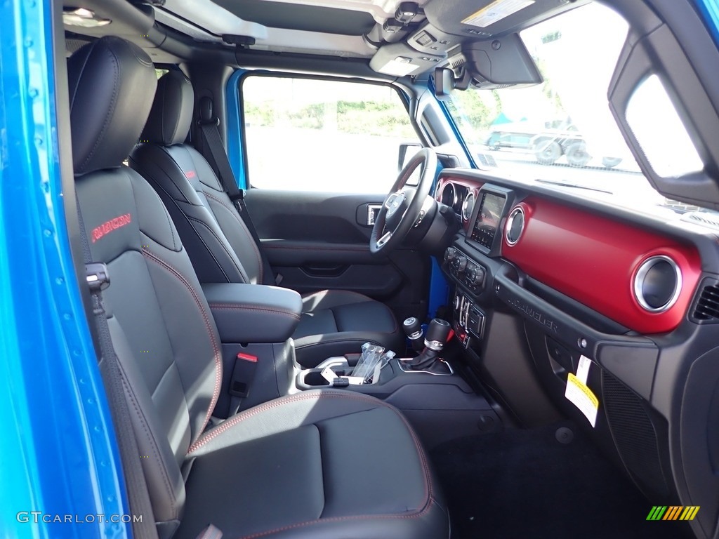 Black Interior 2023 Jeep Wrangler Unlimited Rubicon 4x4 Photo #144815210
