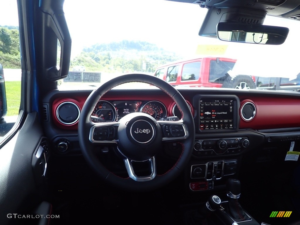 2023 Jeep Wrangler Unlimited Rubicon 4x4 Black Dashboard Photo #144815267