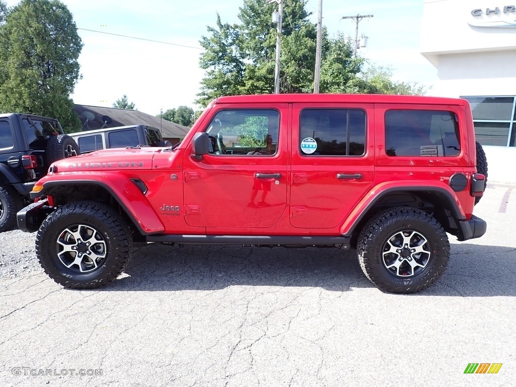 2022 Wrangler Unlimited Rubicon 4x4 - Firecracker Red / Black photo #2