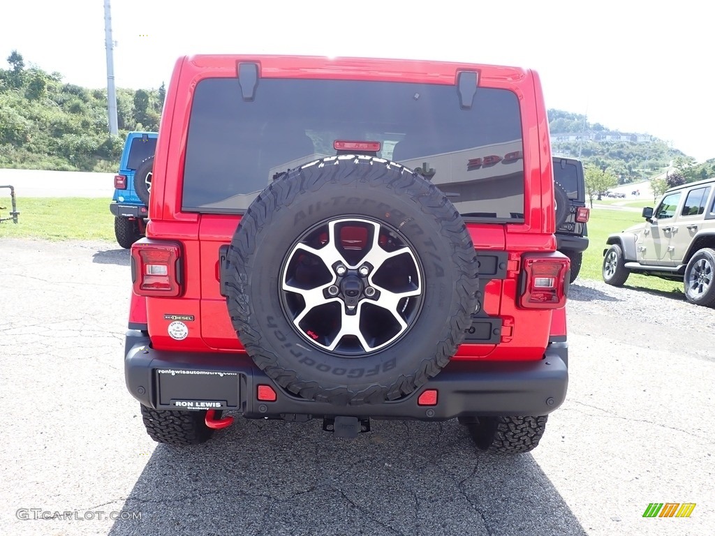 2022 Wrangler Unlimited Rubicon 4x4 - Firecracker Red / Black photo #4