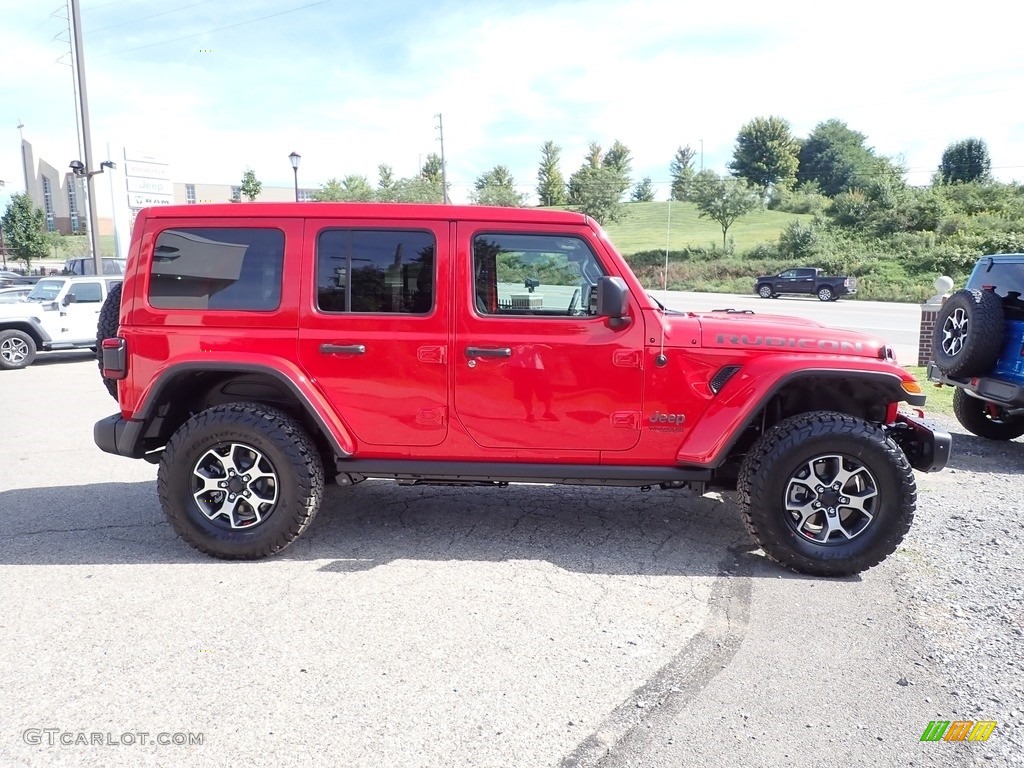 2022 Wrangler Unlimited Rubicon 4x4 - Firecracker Red / Black photo #6