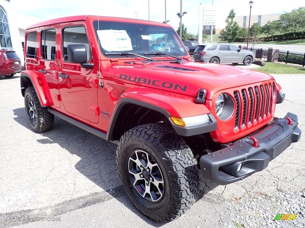 2022 Wrangler Unlimited Rubicon 4x4 - Firecracker Red / Black photo #7