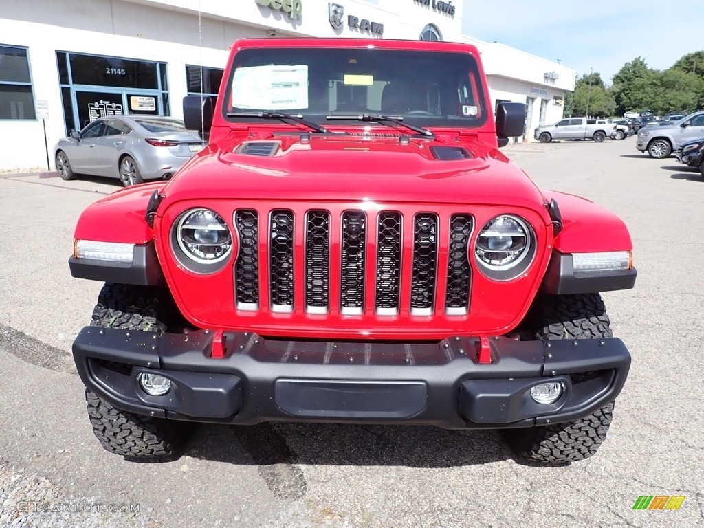 2022 Wrangler Unlimited Rubicon 4x4 - Firecracker Red / Black photo #8
