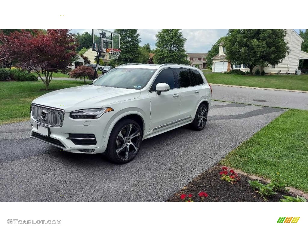 2019 XC90 T6 AWD Inscription - Ice White / Maroon photo #1