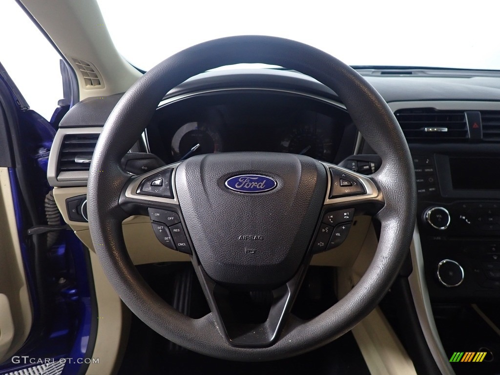 2013 Fusion SE - Deep Impact Blue Metallic / Dune photo #27