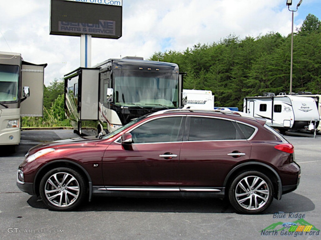 Midnight Garnet 2016 Infiniti QX50 AWD Exterior Photo #144821000