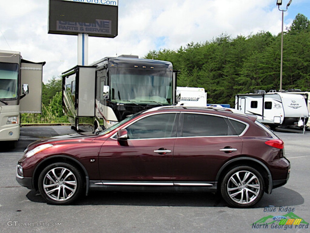 2016 QX50 AWD - Midnight Garnet / Wheat photo #2