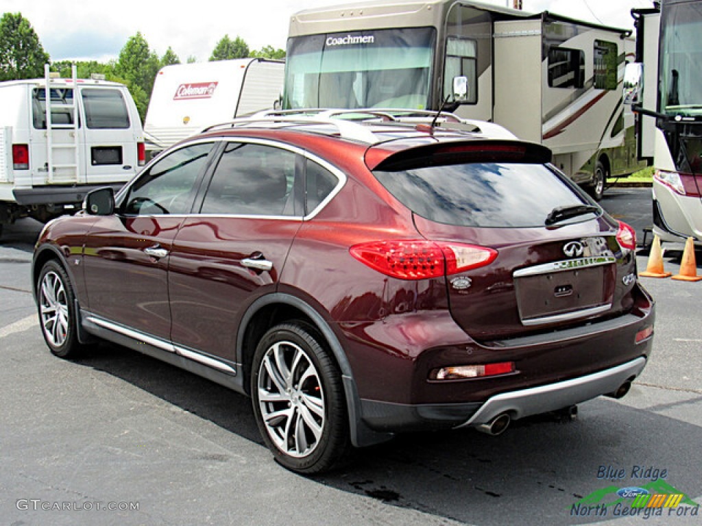 2016 QX50 AWD - Midnight Garnet / Wheat photo #3