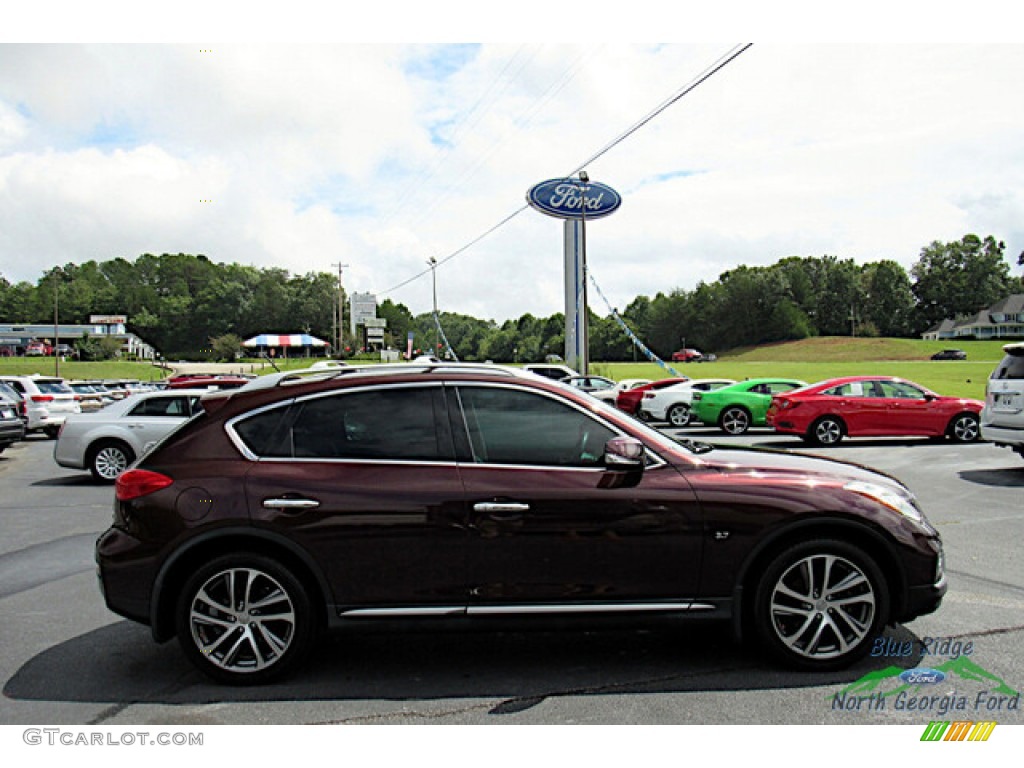 2016 QX50 AWD - Midnight Garnet / Wheat photo #6