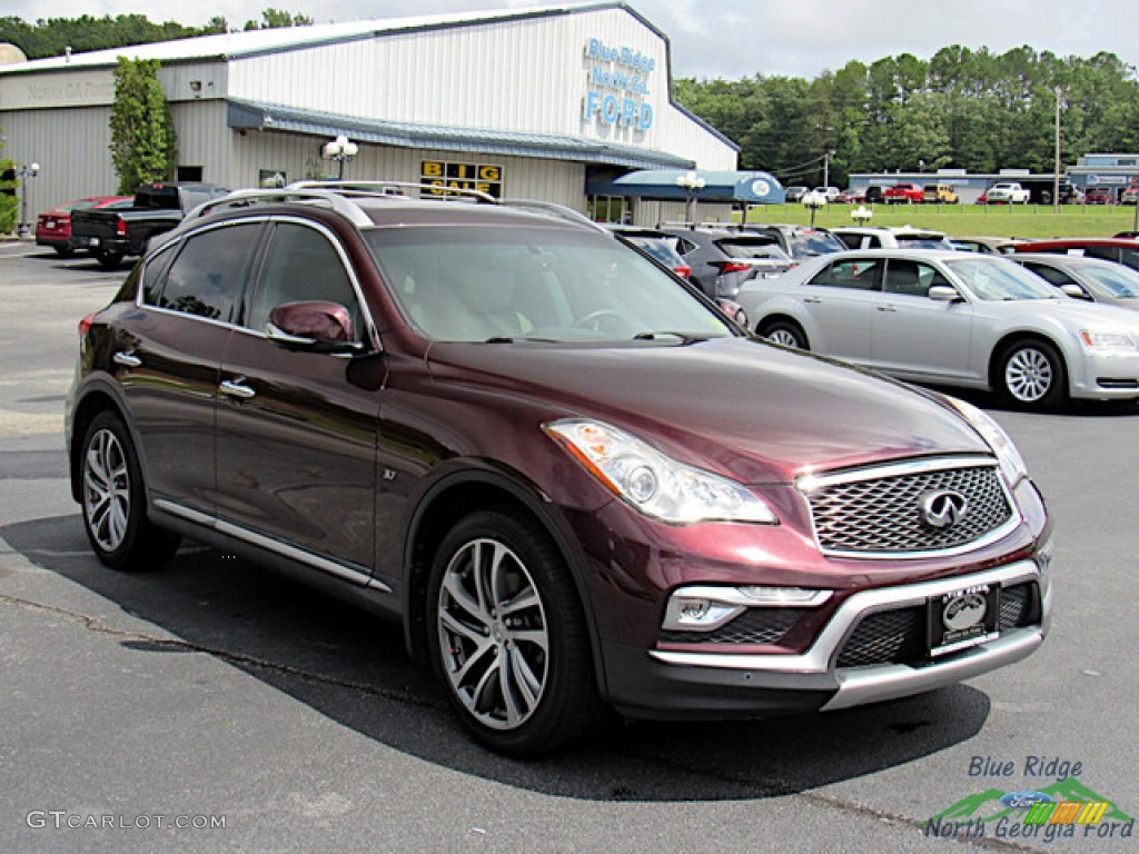 2016 QX50 AWD - Midnight Garnet / Wheat photo #7