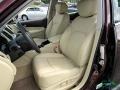 2016 Infiniti QX50 Wheat Interior Front Seat Photo