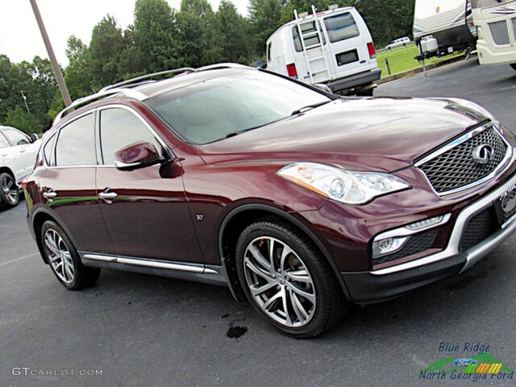 2016 QX50 AWD - Midnight Garnet / Wheat photo #26