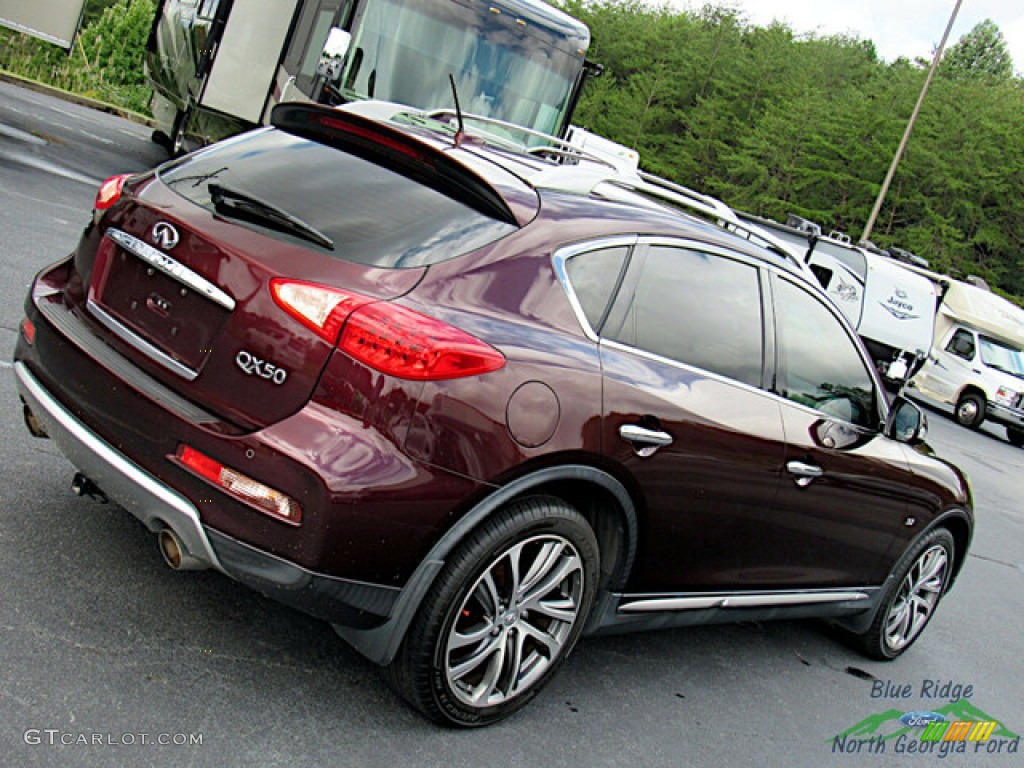 2016 QX50 AWD - Midnight Garnet / Wheat photo #27