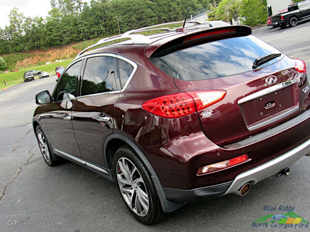2016 QX50 AWD - Midnight Garnet / Wheat photo #28