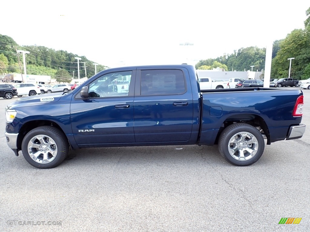 Patriot Blue Pearl 2022 Ram 1500 Big Horn Crew Cab 4x4 Exterior Photo #144821580