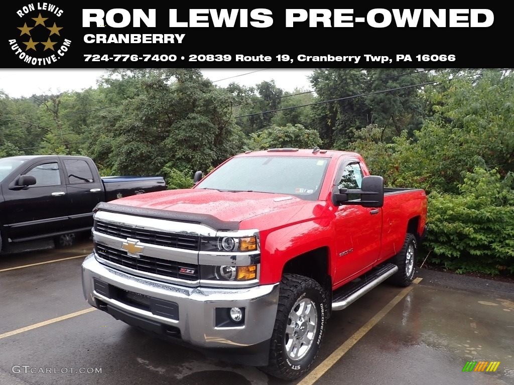 2015 Silverado 3500HD LT Regular Cab 4x4 - Victory Red / Jet Black/Dark Ash photo #1