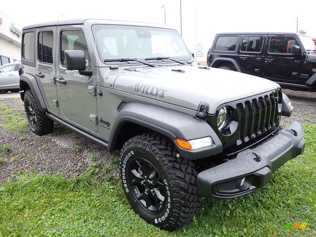 Sting-Gray 2023 Jeep Wrangler Unlimited Willys 4x4 Exterior Photo #144822439