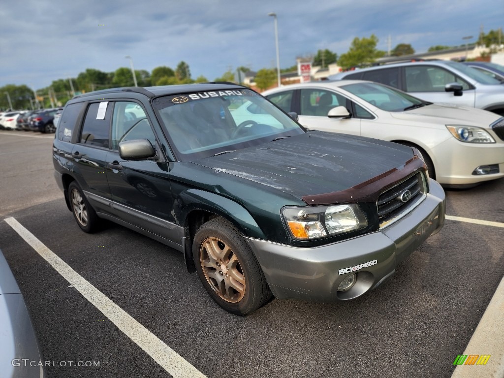 2005 Forester 2.5 XS L.L.Bean Edition - Woodland Green Pearl / Beige photo #4