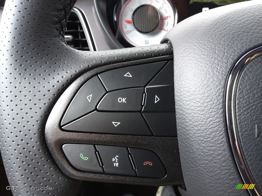 2022 Dodge Challenger R/T Shaker Black Steering Wheel Photo #144823450