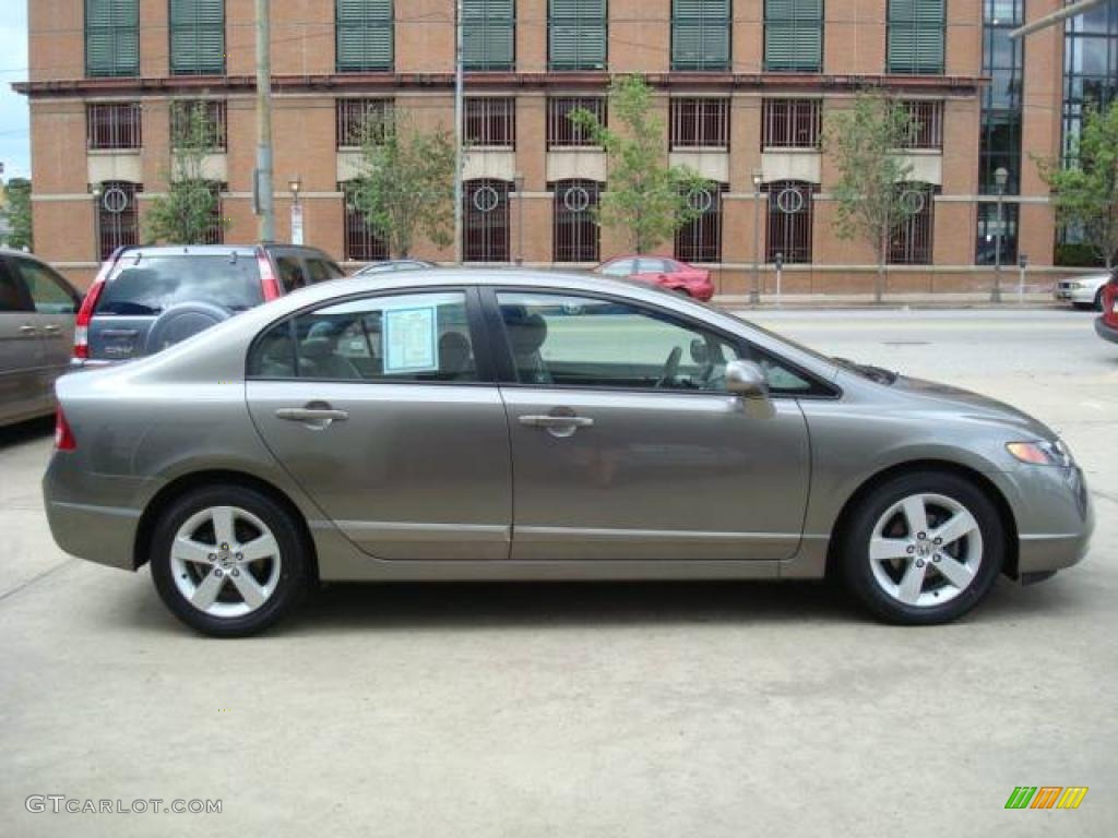 2006 Civic EX Sedan - Galaxy Gray Metallic / Gray photo #5