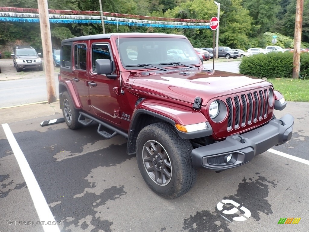 2021 Wrangler Unlimited Sport 4x4 - Snazzberry Pearl / Black photo #3