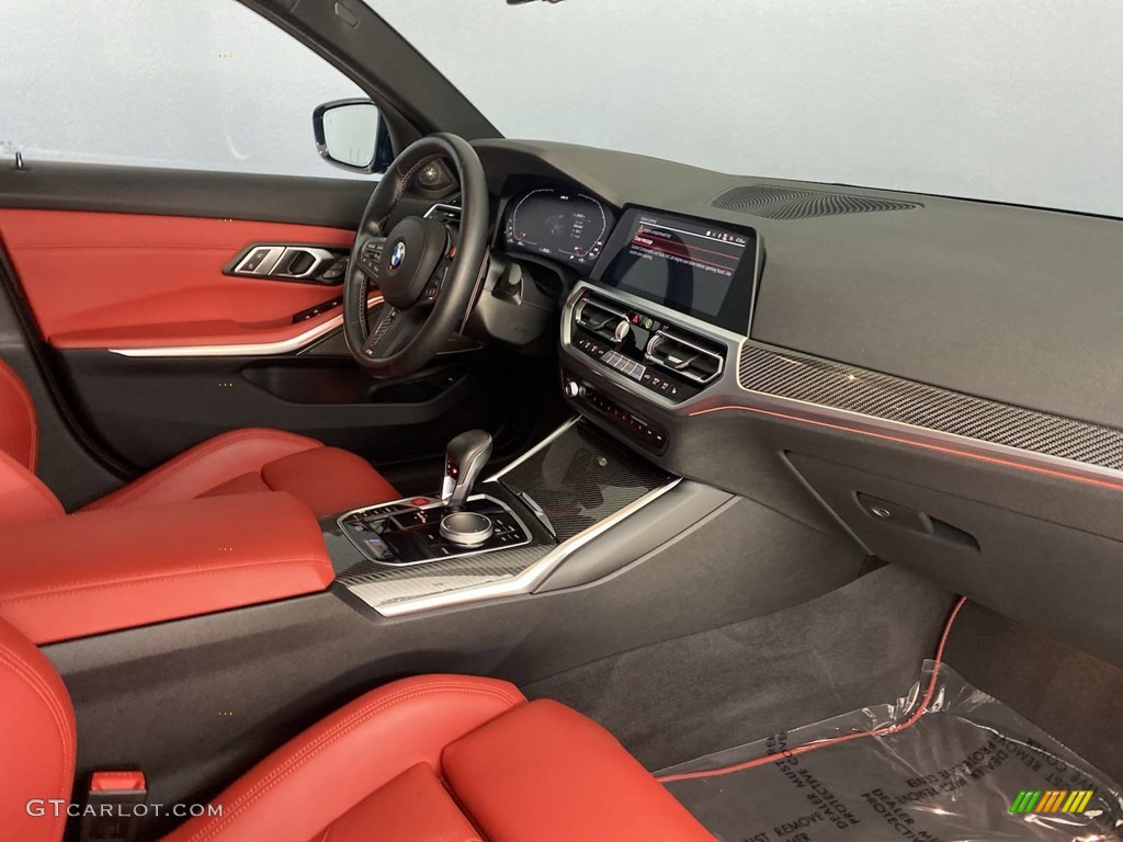 2022 M3 Competition Sedan - Black Sapphire Metallic / Fiona Red photo #31