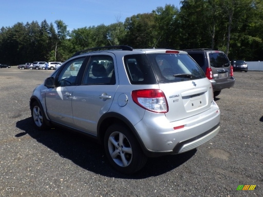 2007 SX4 Convenience AWD - Silky Silver Metallic / Black photo #4