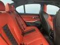 2022 BMW M3 Fiona Red Interior Rear Seat Photo